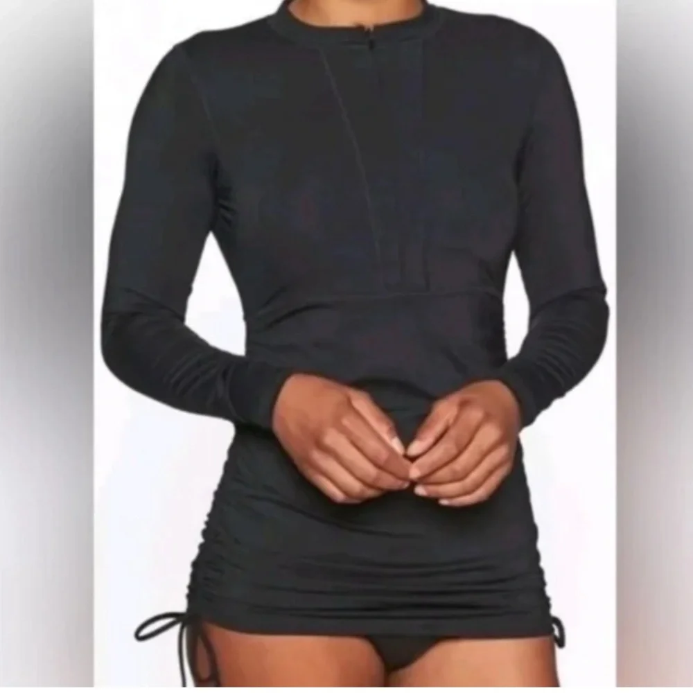 ATHLETA Tidal Ruched Rash Guard - Picture 2 of 2